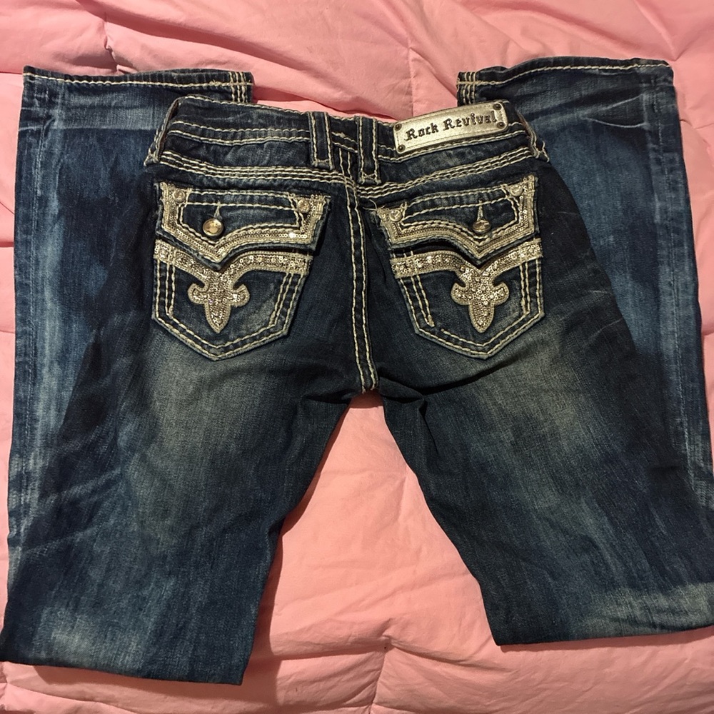 Rock Revival Kai ‘Bling’ Bootcut Jeans - Size 25S